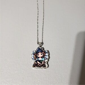 Vintage Witch Fairy Necklace